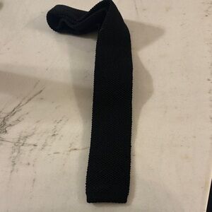 Classic Black Knit Tie